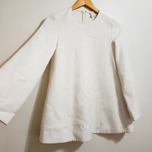 COS Oversized White Long Sleeve Shirt